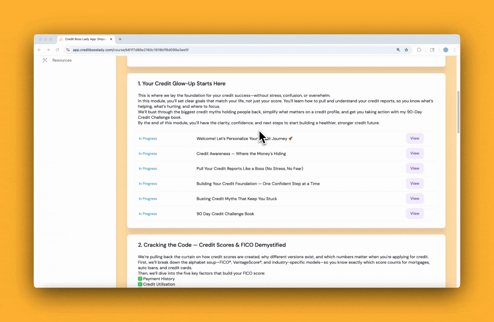 Empower Your Credit Courses Preview